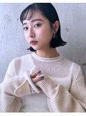 【Stylist 本田愛】前髪の柔らかさとミニボブの大人女性らしさ