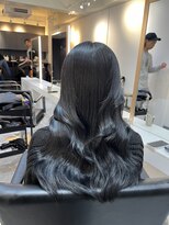 ブレンド 渋谷(BLend)&nbsp;縮毛矯正.レイヤーカット.ブルーブラック.髪質改善. ヘアカラー