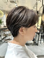 ラボー ノースプラザ店(LA'BO) 【LA'BO三浦】白髪ぼかし対応◎くびれショート×グレージュ