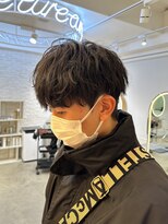 アレアル 広島並木通り店(ALEAR)&nbsp;ニュアンスパーマ/緩めスパイラルパーマ/メンズマッシュ