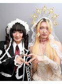 コスプレメイク☆推し活推しカラーヘアセットヘアメイクアニメ