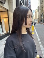 ÷艶髪 姫カット 顔まわりカット 髪質改善 ケアカラー 銀座