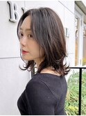 ミディアムヘア　レイヤーカット　大人ヘア　30代　40代　広尾