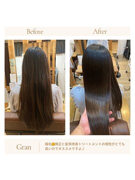 グランバイ アトリエドングリ(Grand × AtlierDonguri) お客様髪質改善データ1608（髪質改善トリートメント）