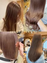 王道ベージュカラーまとめ/ブリーチなしで作る透明感カラー