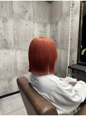 ピンクオレンジボブ