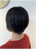 大学生カット　ショートボブ