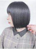 =切りっぱなしボブミニボブ耳かけボブコンパクトボブ30代40代
