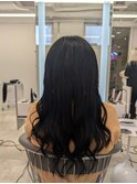 王道黒髪ロングヘアーでイメチェン