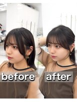 アマトウキョウ アユンチェ(AMA TOKYO×AYUNCHE) 韓国スタイル/チュラルくびれへア_くびれ巻き_レイヤーカット