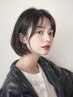 【人気・定番メニュー】デザインカット+オーガニックカラー(全体)+TR ￥5500