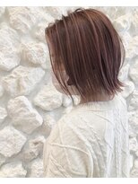 ヘアサロン エフ 渋谷(F)&nbsp;#ピンクベージュ　#3Dハイライトカラー　#レイヤーボブ