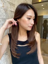 キング 高槻(K!ng) ハイライトカラーミルクティーベージュレイヤーカット