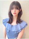 30代40代50代◎ウルフレイヤーカット黒髪前下がりショートボブ
