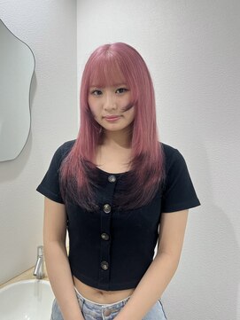 モニカ 栄店(MONIQA) ピンクカラー × 裾カラー