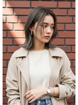 フルショウ 小牧(FURUSHO) オリーブグリーン/シャドーツール/シャギーカット