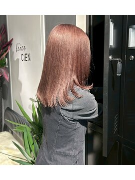 ソワンドゥブレスシエン 堀江店(soin de brace CIEN) 韓国前髪顔周りロング×レイヤーグレージュ[堀江/髪質改善]