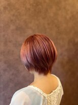 オンザベース(on the BASE) ショートボブ/ピンクカラー/ブリーチカラー