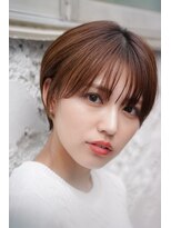 カライングドゥ(ing deux)&nbsp;大人可愛い20代30代40代黒髪前下がりショートボブ丸みショート◎