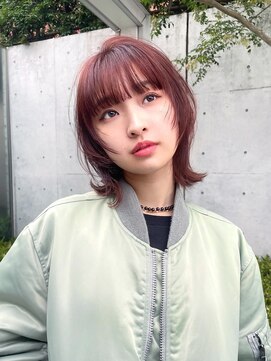 メゾンドイギー(MAISON de IGGY) 顔まわりレイヤーボブウルフレイヤーミディアムレイヤーカット