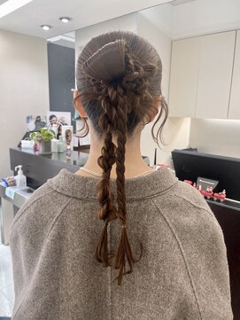 カチモリ/結婚式ヘア/お呼ばれヘア/ヘアセット