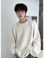 ローウェ オム 立川(LOUWE HOMME) マッシュパーマ波巻きスパイラルパーマ