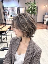 リーチェ(ReCHE by CAPA(旧：CAPA茅ヶ崎店）)&nbsp;ハイライトレイヤーカットダークパープル夏ミルクブラウン53