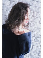 【mielhair新宿】かき上げ前髪のアンニュイミディ☆★