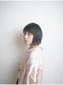 【IGGY表参道】ダークカラー外ハネボブ　　ワイドバング
