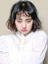 テトヘアー(teto hair)&nbsp;BOB［黒髪・デザインカラー・赤］