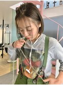 ナチュラルハイトーンボブ