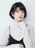 小顔に見せるおくれ毛レイヤーボブ[恵比寿/恵比寿駅]