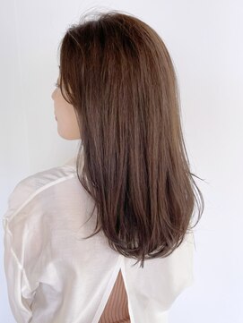 アイティーバイアルバム 藤沢店(IT by ALBUM) オリーブグレージュセミロング_カーキグレージュ_ba336061