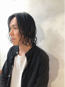 ジョニーメン 中野店(Johnny MEN) JohnnyMEN中野 ロン毛緩めスパイラルパーマ