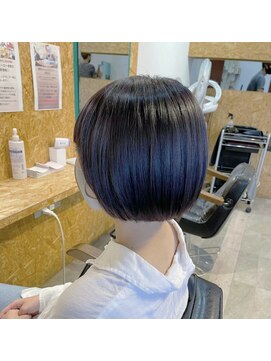 ダブルケーツー 倉敷店(wk-two) ☆ミニボブ×ネイイーブラック☆