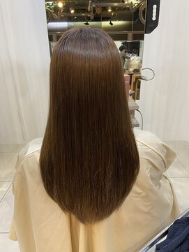 ヘアリゾートエーアイ 高田馬場店(hair resort Ai) 20代30代40代マロンベージュ/Aラインボブ/かきあげ[高田馬場駅]