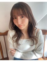 ガーランド (Garland)&nbsp;大人かわいいくびレイヤーまろベージュ小顔シースルーバング