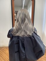 ウニレ バイ センス(unire by sense)&nbsp;【ブリーチ2回】ハイトーンホワイトグレージュカラー/飾磨/姫路