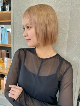 ロンド 表参道店(Lond) 【Lond表参道yui】切りっぱなしボブ×ハイトーン