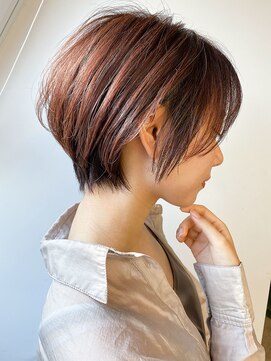 インデックスヘアー 亀戸店 20代30代大人可愛いエアリーショートココアブラウン透明感