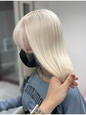 ホワイト/ブロンド/抜きっぱなし