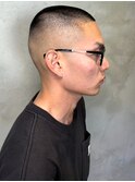 坊主　フェードカット　眉カット　バーバー　20代　30代