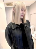 黒髪/ボブルフ/ネビージュ/小顔/ワンレン/梅田/大阪/髪質改善
