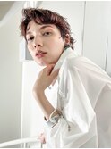 ショートくびれヘア顔周りレイヤーおくれ毛_F50267