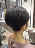 30代40代50代ナチュラル大人可愛いショートボブスタイル