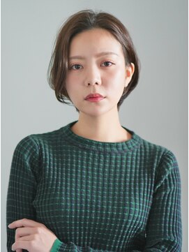 インセプション 銀座(INCEPTION) 切りっぱなしショート・ボブ/絶壁解消/前髪なし/40代/30代/丸顔