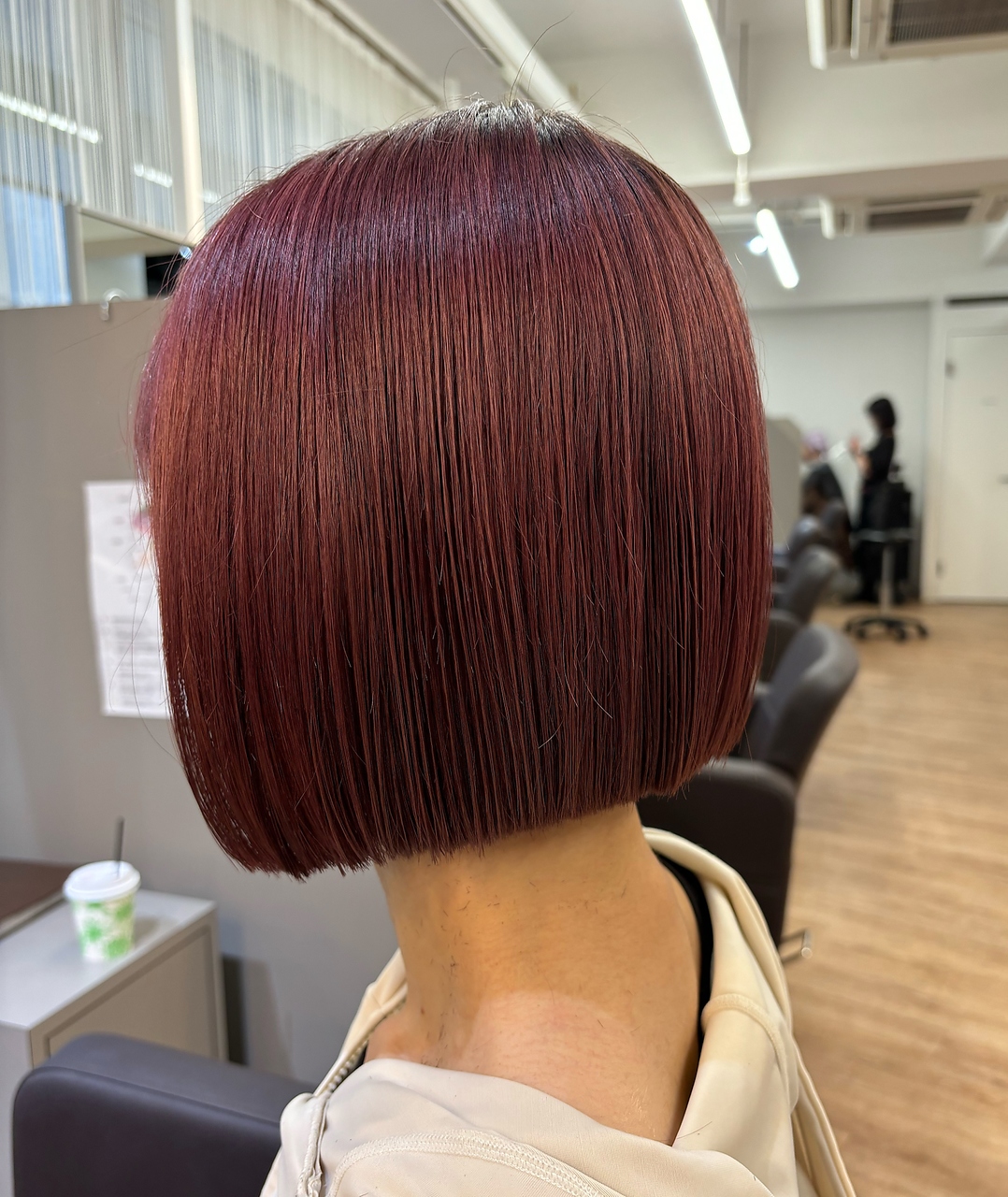 ジエクト ヴィシア(The Ect VIXIA) チェリーレッド/ワインレッド/刈上げボブ