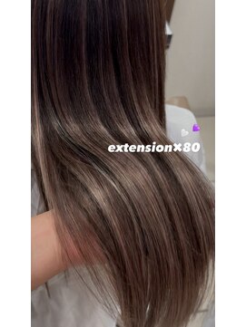 スタイル 横浜(STYLE) 【栗原担当】ダークトーンシルバーグラデーションエクステ８０本