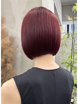 ギークス(GEEKS)&nbsp;【GEEKS渋谷】ローズブラウン/秋カラー/切りっぱなしボブ/透明感