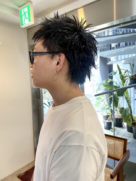 パープル(PURPLE) メンズショート/スパイキーショート